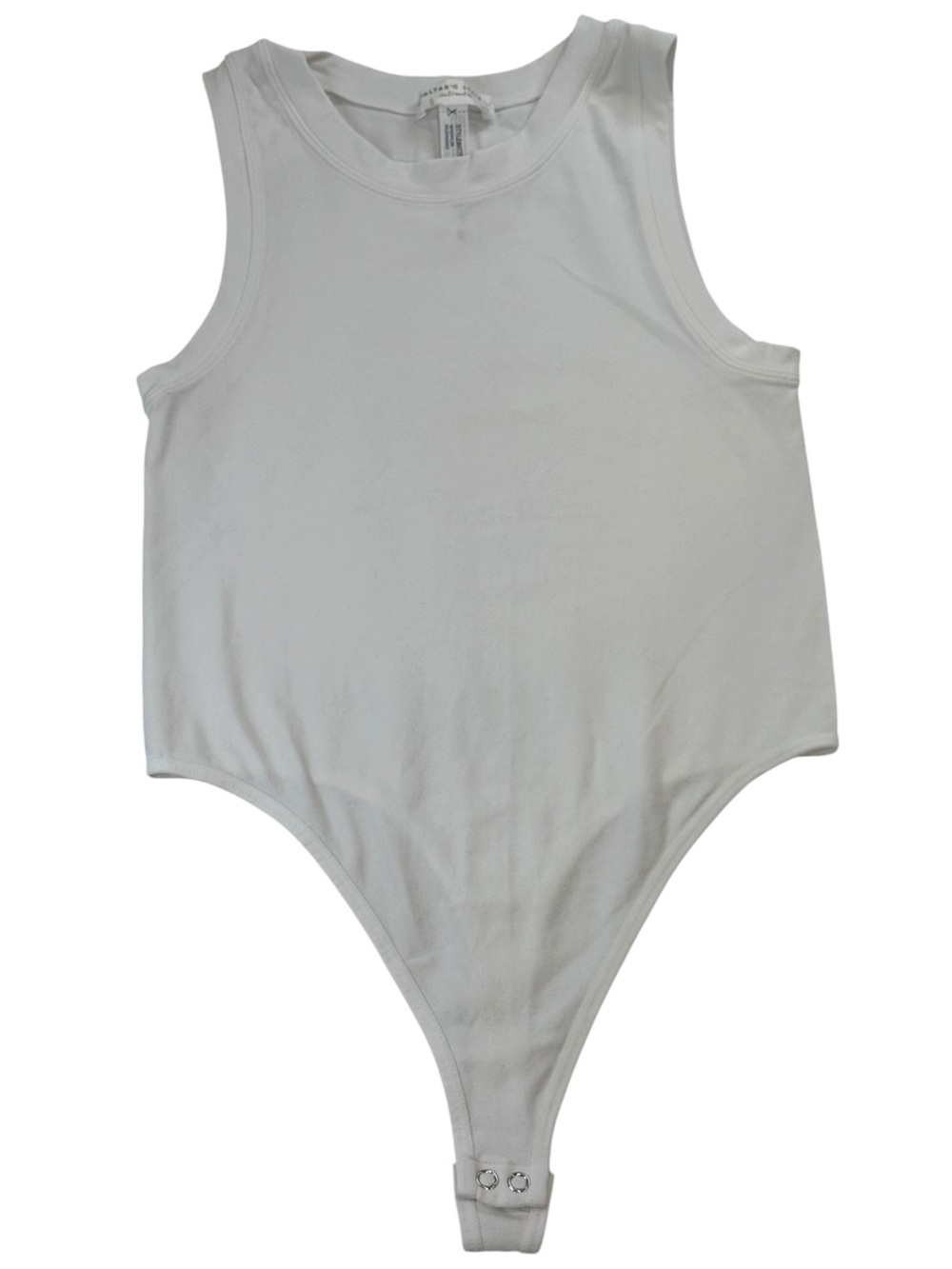 Altar'd State White Sleeveless One-Piece Bodysuit Shirt Womens Size S/M